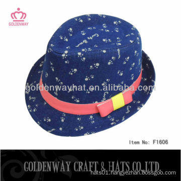 2013 New Design Denim Hat/ Fedora Hat for Children